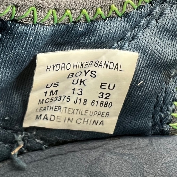 Merrell Blue Green Hydro Hiker Water Sandals Size 1 Boy’s - Picture 2 of 8